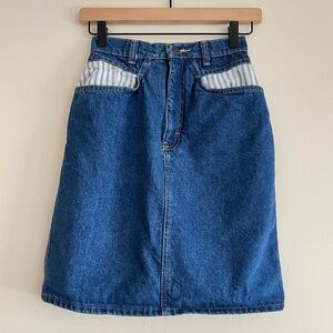 Vintage denim skirt, British Raj, size 3